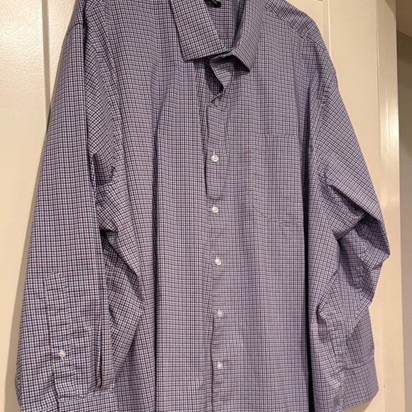 Synergy Performance Red and Blue Checkered Men's Shirt - Picture 5 of 7